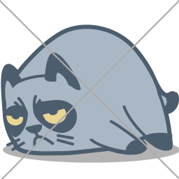 emoji Cat Grumpy