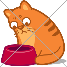 emoji Cat Hungry