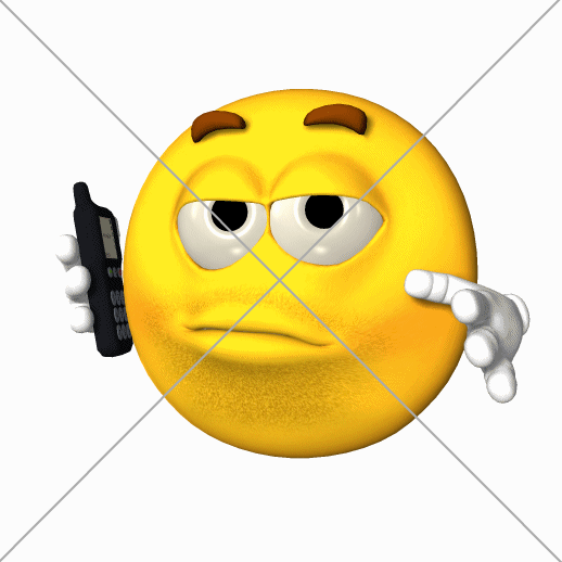 emoji Smiley Having A Call